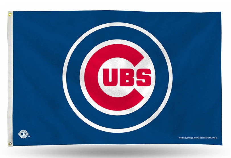 3x5 outdoor Flag - MLB Baseball - Chicago Cubs  - Image 1 of 1