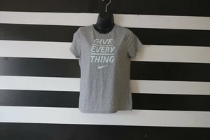 The Nike Tee Dri – Fit Girl's T – Shirt Signature Give Every Thing Grey Size XL - Picture 1 of 4
