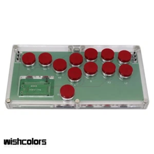 Mini Game Controller Arcade Controller Arcade Stick Red Buttons for PC Android - Picture 1 of 1