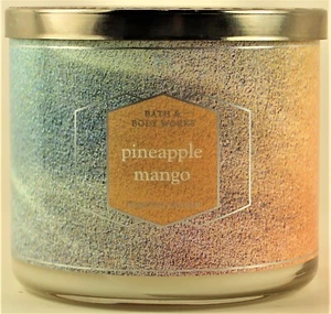 Bath & Body Works White Barn PINEAPPLE MANGO 3-Wick 14.5 Oz Scented Candle - Picture 1 of 1