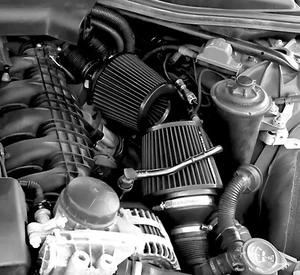 Fits BMW Cold Air Dual Cone Intake For N54 Motors - BLACKV - Picture 1 of 22