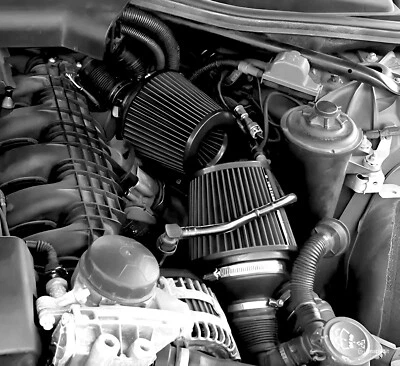 VORTEX Dual Cone Intake Cold Air filters for BMW N54 335i 335xi E90 E92 - BlackV - Image 1 of 4