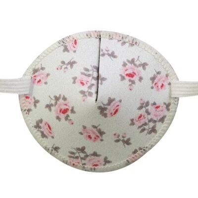 KAY PICTURES Adult Eye Patch - Pink Roses, Soft and Washable, Sold to the NHS