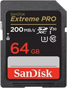 SanDisk Extreme PRO 64GB SDXC Memory Card up to 200MB/s UHS-1 Class 10, U3, V30 - Picture 1 of 9