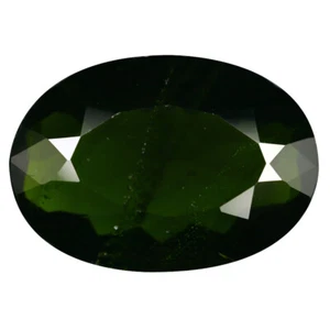 6.48 ct Superb Oval Cut (14 x 10 mm) (Un-Heated) Green Chrome Diopside Gemstone - Picture 1 of 2