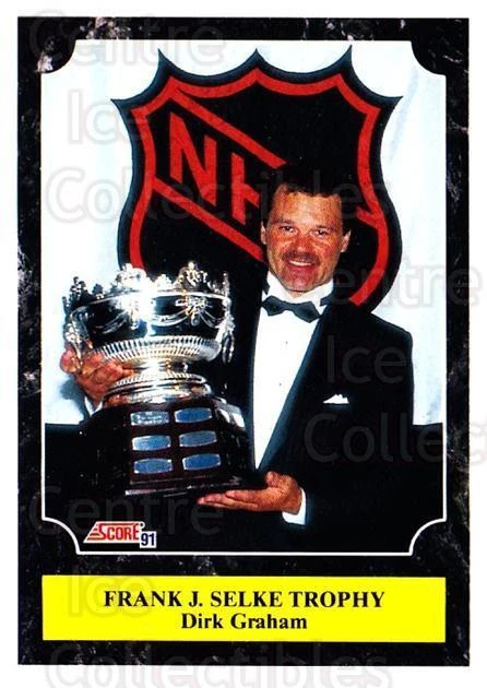 1991-92 Score Canadian Bilingual #322 Dirk Graham, Selke Trophy - Image 1 of 1