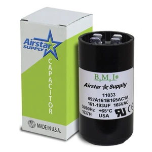 USA 161-193 MFD uF Electric Motor Start Capacitor 165V HVAC 165 vac v volt - Picture 1 of 6