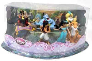 Disney Store Aladdin Figura Juego 7 Figuras Jazmín, Sultán, Jafar, Genio + - Imagen 1 de 10