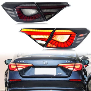 LED Sequential Tail Lights FOR HONDA CIVIC 11th Gen 2022 2023 Rear Lamps - Picture 1 of 5