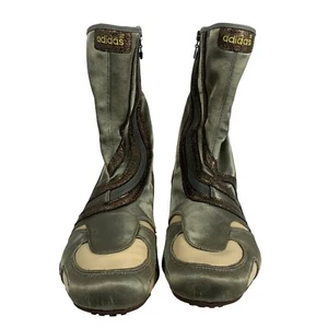 Vintage Adidas Boxen Wrestling Moto halbhohe Sneaker Stiefel Damen 9,5 Trefoil Logo - Bild 1 von 20