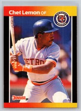 1989 Donruss #209 Chet Lemon       Detroit Tigers