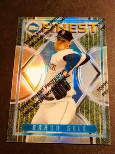 1995 Topps Finest Refractor w/peel Aaron Sele Boston Red Sox #201