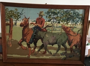 " The Muster " Artistically and Beautifully Created And Framed Tapestry - Bild 1 von 2