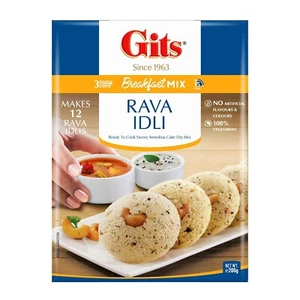 New Gits Instant Rava Idli Breakfast Mix Recipe 200g | Free Shipping Worldwide - Picture 1 of 9