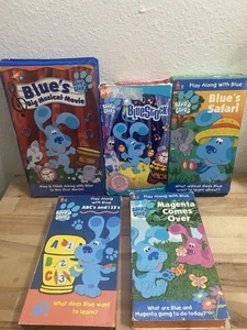 Lot Of 5 VHS Blues Clues - BlueStock, Magenta Comes Over,  Blues Safari & More - Picture 1 of 11