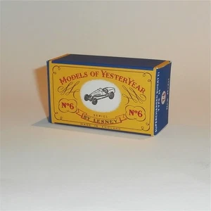 Matchbox Lesney Yesteryear 6b 1926 Tipo 35 Bugatti C Estilo Reproducción Caja - Imagen 1 de 5