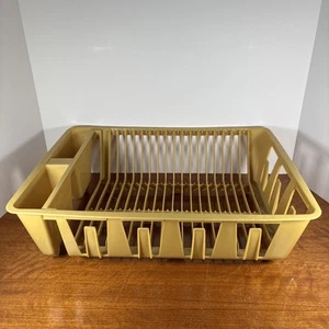 Vintage 80er Rubbermaid Abtropfschale Sieb Trockengestell Gelb MCM Retro 6050-6 - Bild 1 von 8