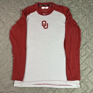 Nike Oklahoma Sooners Shirt Herren Large grau rot Training auf dem Feld Gym Fußball - Bild 1 von 6