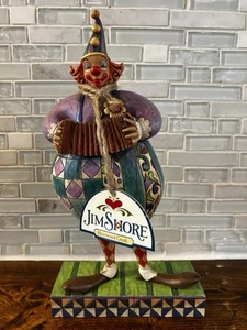 Statuina pagliaccio Jim Shore Squeeze Box senza scatola - Foto 1 di 10