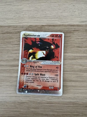 Pokemon Typhlosion EX Sandstorm 2003 Holo Ultra Rare Card 99/100 Heavily Played - Image 1 of 3