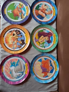 Juego de 6 platos Hércules de Disney McDonald's 1997 vintage Hércules Phil Pegasus - Imagen 1 de 13