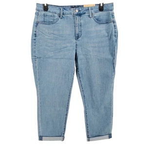 NYDJ Margot Girlfriend Kingston Jeans Womens 16P Light Wash Denim Crop Pants New - Picture 1 of 9