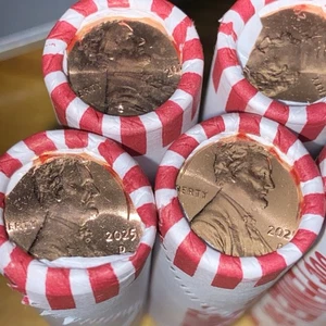 2025 D LINCOLN UNION SHIELD CENT / PENNY UNCIRCULATED US MINT ROLL HEADS/TAILS - Picture 1 of 1