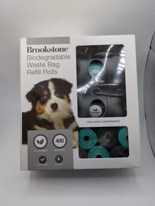 Brookstone Posten 19 biologisch abbaubare Abfallbeutel Nachfüllrollen + 2 Spender - Bild 1 von 1