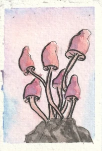 ACEO Künstlerkarte - Original Aquarell Gemälde - Signierte Kunst, SpookieCreations - Bild 1 von 4