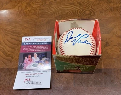 Dave Parker HOF Auto Signed Vintage Charles Feeney Baseball JSA - Image 1 of 2