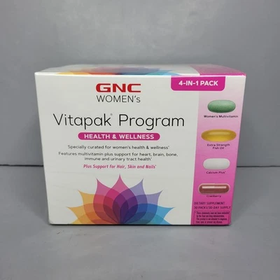 GNC Womens Vitapak Program Health Wellness 30 Day Supply Multivitamin Exp 1/2026 - Image 1 of 3