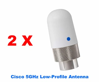 2 x Cisco AIR-ANT5135SDW-R 5GHz 3.5 dBi Low Profile Dipole Wireless AP Antenna - Image 1 of 3