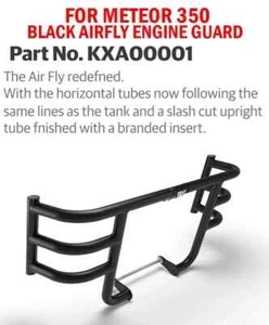 "BLACK AIRFLY ENGINE GUARD" FIT FOR ROYAL ENFIELD METEOR 350 - Picture 1 of 4