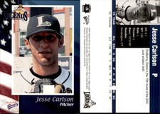 Jesse Carlson 2003 MultiAd Lexington Legends #4 RC Card *AutographDen*
