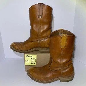 Redwing Pecos Cowboy Boots Size 7.5 Vintage Leather Model 12 A 1 - Picture 1 of 9