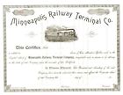 18__ Minneapolis Railway Terminal Stock Certificate