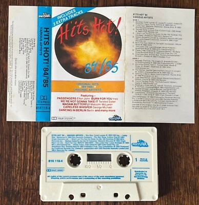 H'ITS HOT! 84/85 Various Artists AUDIO CASSETTE TAPE Compilation 1984 Australia - Image 1 of 4
