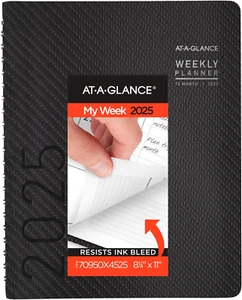 2025 Appointment Book Planner, Weekly & Monthly, 8-1/4" X 11", Large, Half-Hourl - Picture 1 of 8