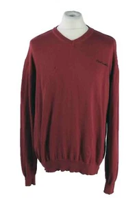 Pierre Cardin Sweater Pullover V Neck Stylish Men Red XXL-IL1766 - Picture 1 of 4