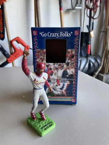 St Louis Cardinals Ozzie Smith "Go Crazy Folks" NLCS 1985 Statue Cover