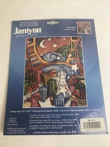 Janlynn SAN FRANCISCO 005-0800 COUNTED CROSS STITCH KIT  7.5" X 9.5" New Sealed - Picture 1 of 5