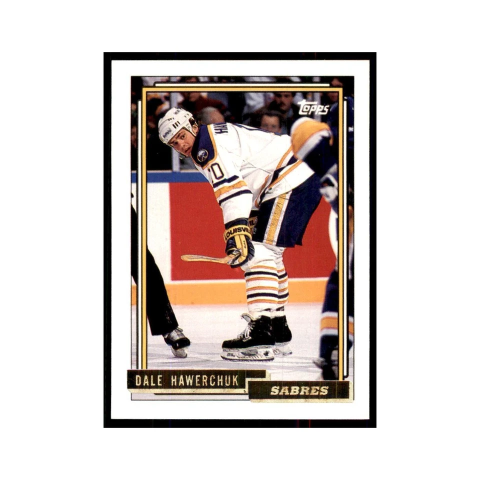 Dale Hawerchuk 1992 Topps Gold #296 Hockey Cards Hockey Card NM - Image 1 of 3