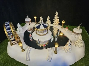TRENDMASTERS CHRISTMAS MAGIC WINTER WONDERLAND ENCHANTED ICE SKATING CARNIVAL  - Picture 1 of 13