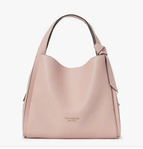 NWT Kate Spade Knott Pebbled Leather Medium Crossbody Tote Coral Gable - Picture 1 of 5