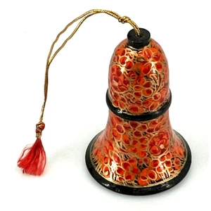 Hand Crafted Hand Painted Paper Mache Bell Made In Jammu India - Picture 1 of 7