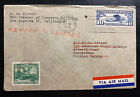 1946 Los Angeles CA USA Airmail Cover To Georgetown British Guian Mixed Franking