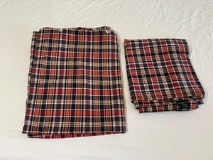 Funda nórdica Ralph Lauren Madras Könnnbunkport tamaño doble y sábana plana a cuadros usada en excelente estado - Imagen 1 de 8
