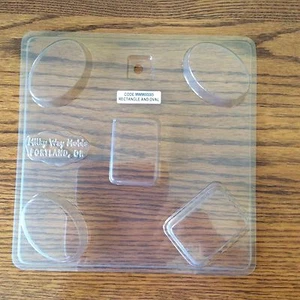 Milky Way Soap Mold, Oval & Rectangle, guest size, 5 cavity, soapmaking NEW #85 - Picture 1 of 3