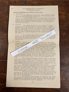WWII Era Naval Training Aerial Photography Document 6 Pages Original Vintage - Picture 1 of 2