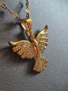 Phönix Damen Halskette in Gold viele funkelnde Zirkonias Zeitlos elegant - Bild 1 von 9